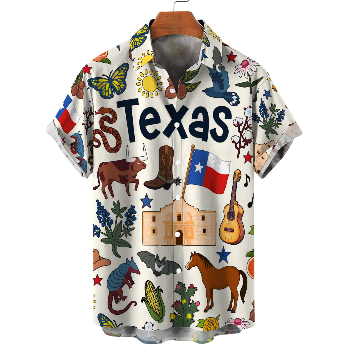Texas Hawaiian Shirt For Vacation And Travel Lovers