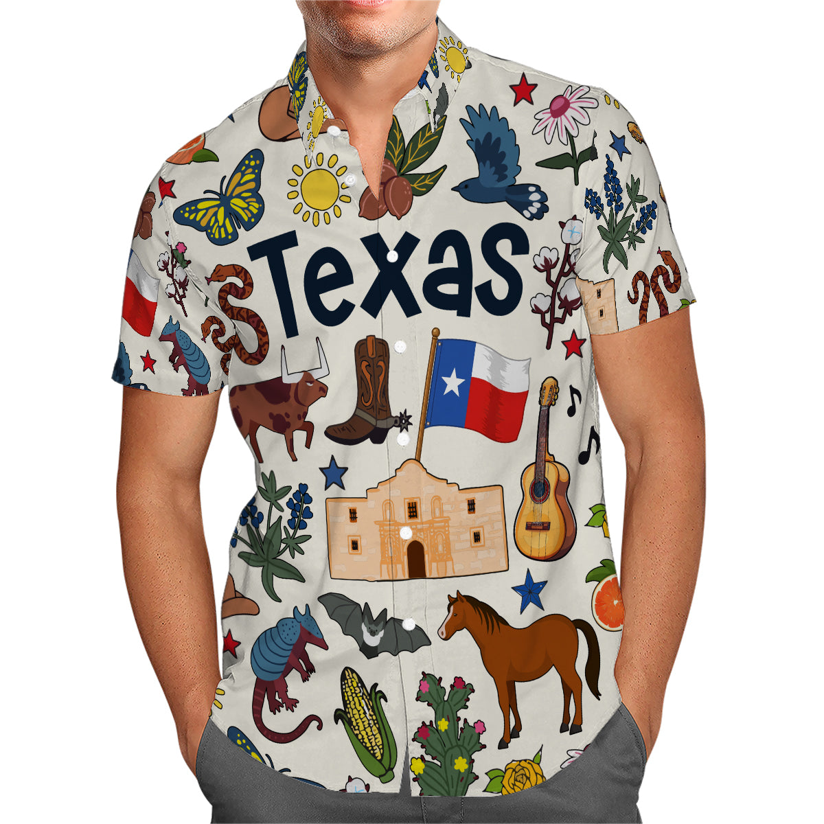 Texas Hawaiian Shirt For Vacation And Travel Lovers