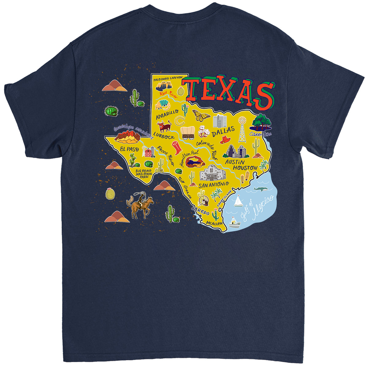 Texas Map Gift T-shirt