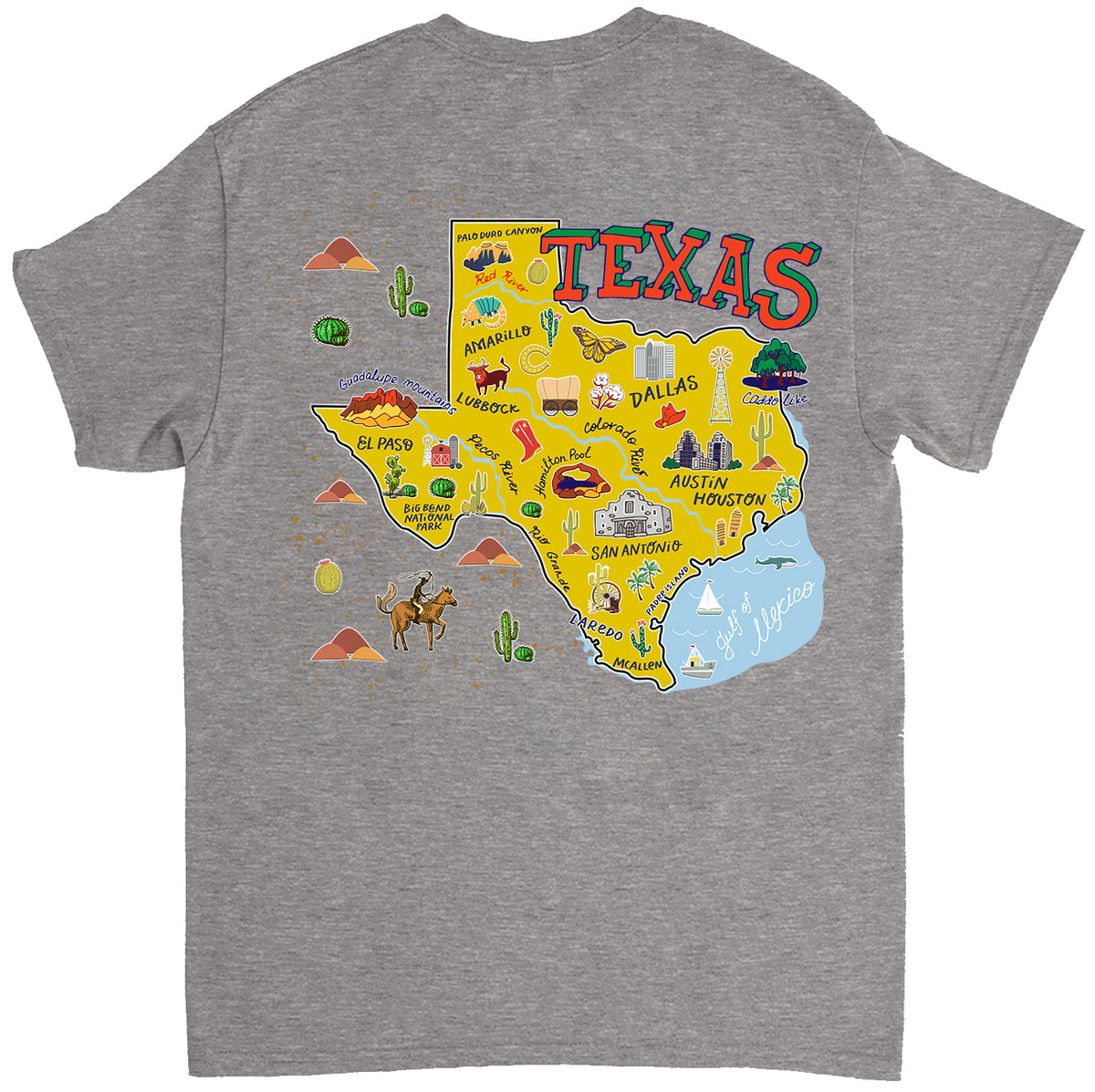 Texas Map Gift T-shirt