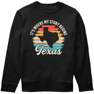 Texas It's Where My Story Begins T-shirt