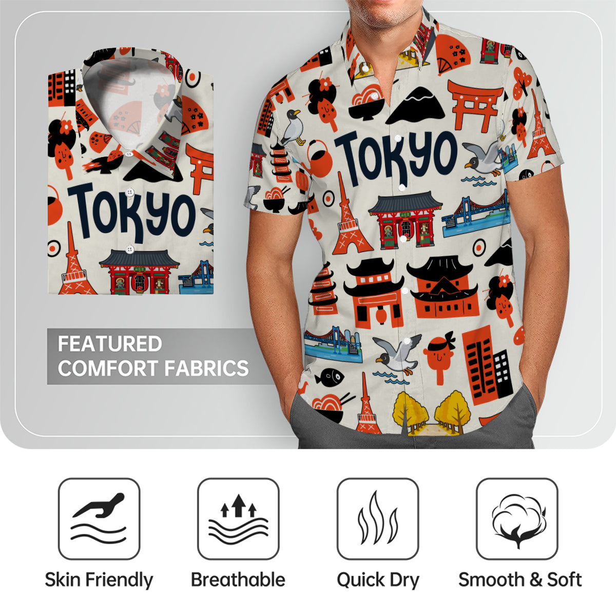 Tokyo Hawaiian Shirt For Vacation And Travel Lovers