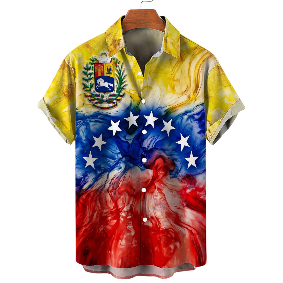 Venezuela Hawaiian Shirt With Flag Colorful