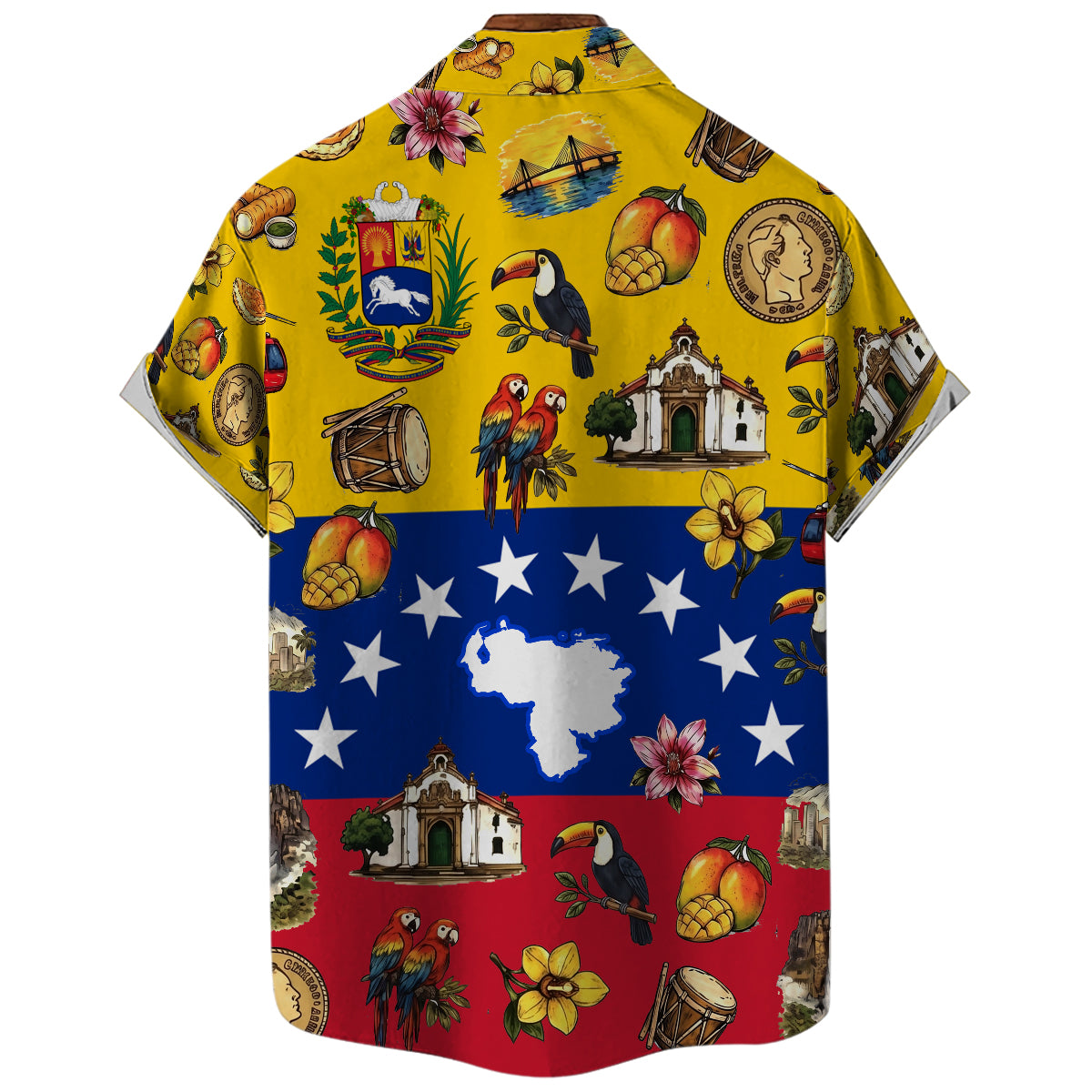 Venezuela Flag, Symbols Hawaiian Shirt For Venezuelan