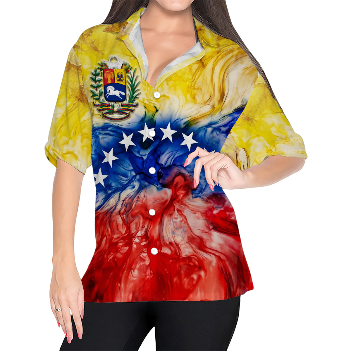 Venezuela Hawaiian Shirt With Flag Colorful