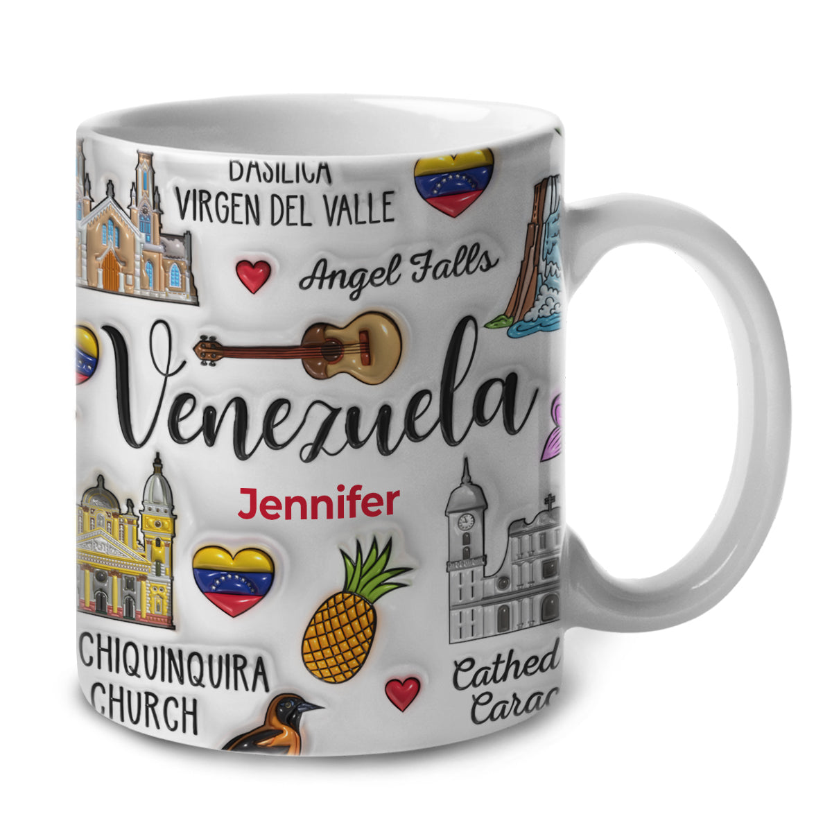 Custom Venezuela Coffee Mug Cup With Symbols