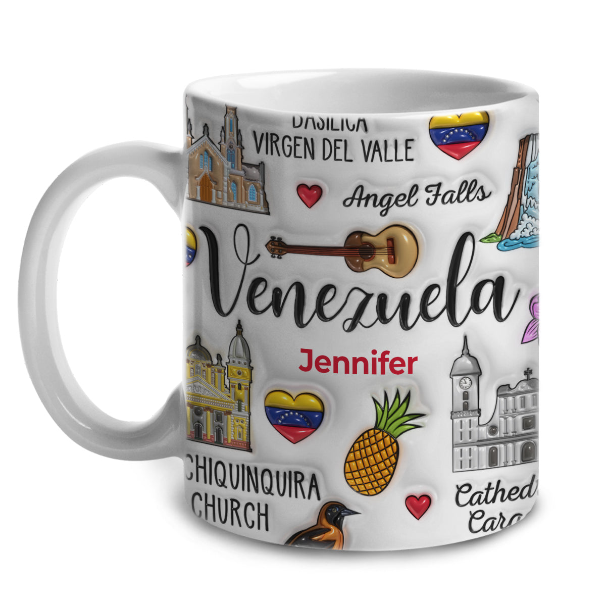 Custom Venezuela Coffee Mug Cup With Symbols