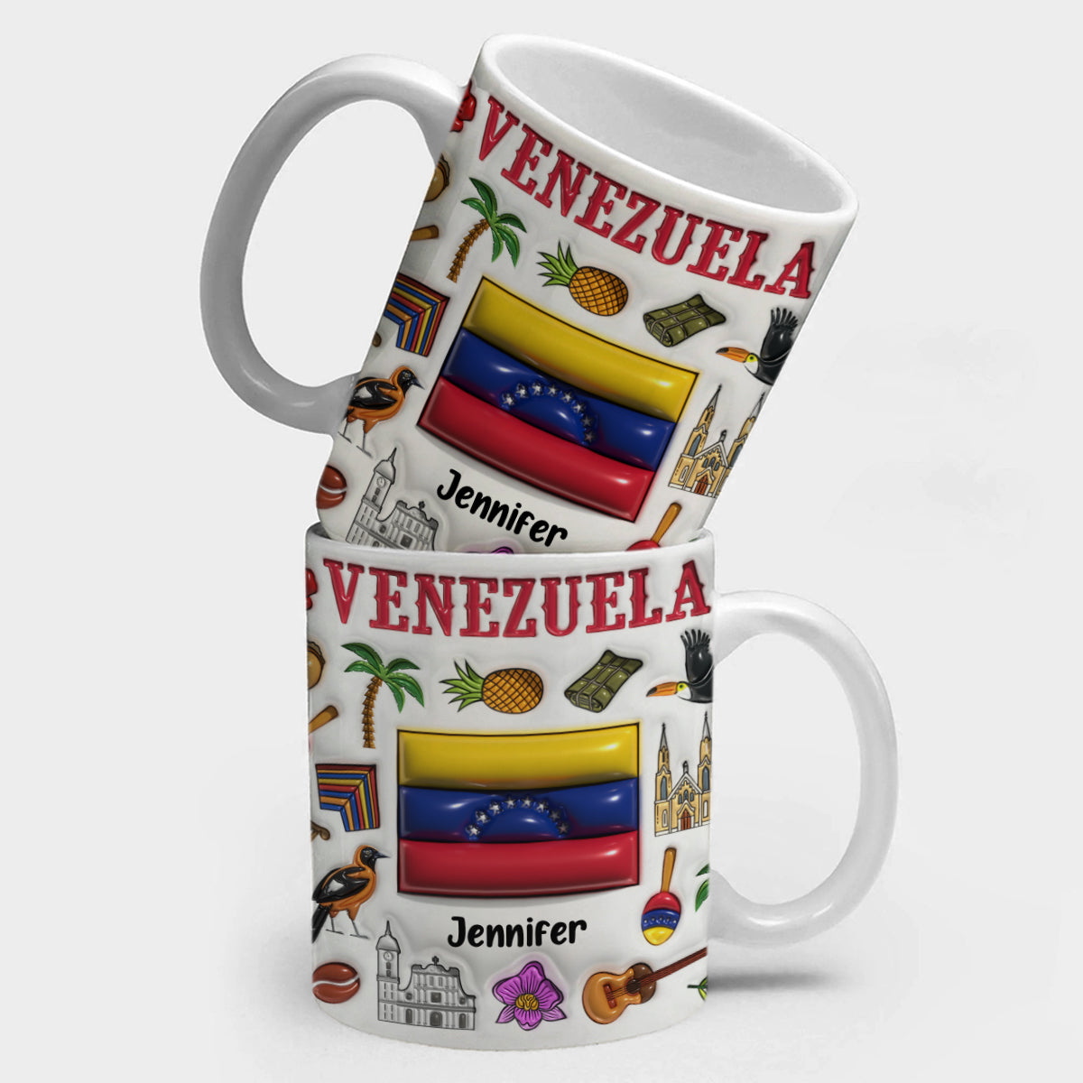 Custom Venezuela Coffee Mug Cup With Your Name v2