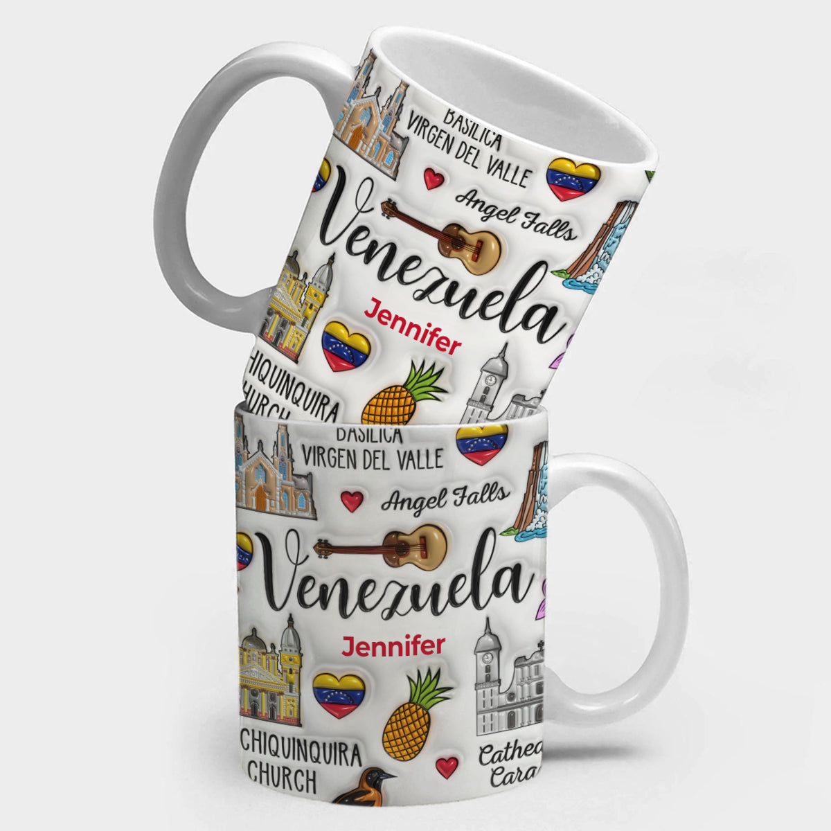 Custom Venezuela Coffee Mug Cup With Symbols