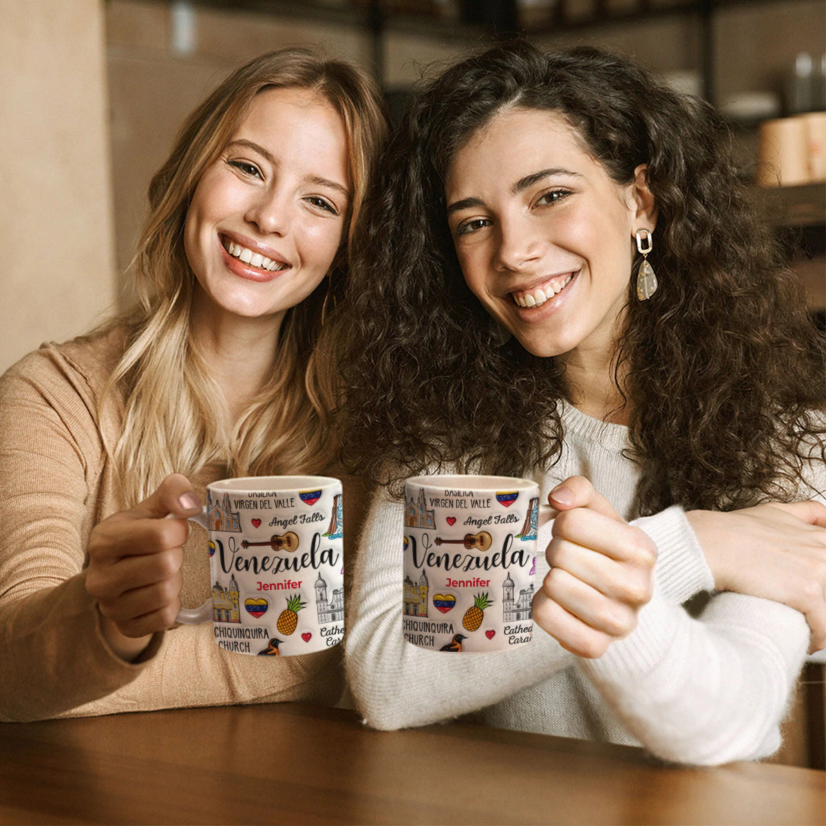 Custom Venezuela Coffee Mug Cup With Symbols