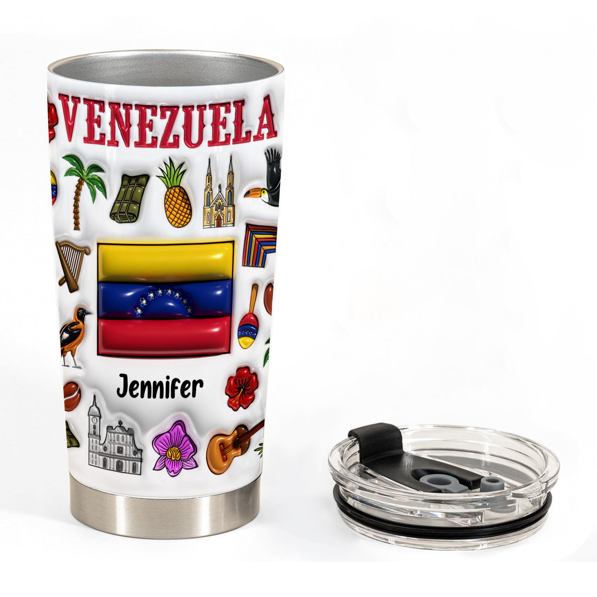 Custom Venezuela Tumbler Cup With Your Name