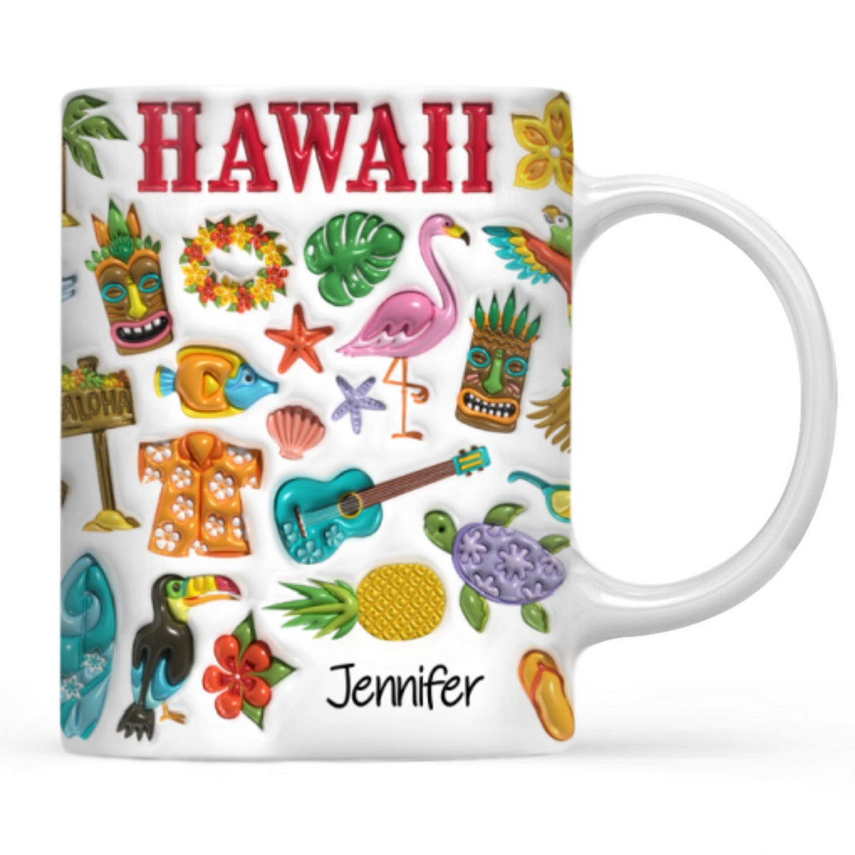 Custom Hawaii Coffee Mug Cup With Your Name