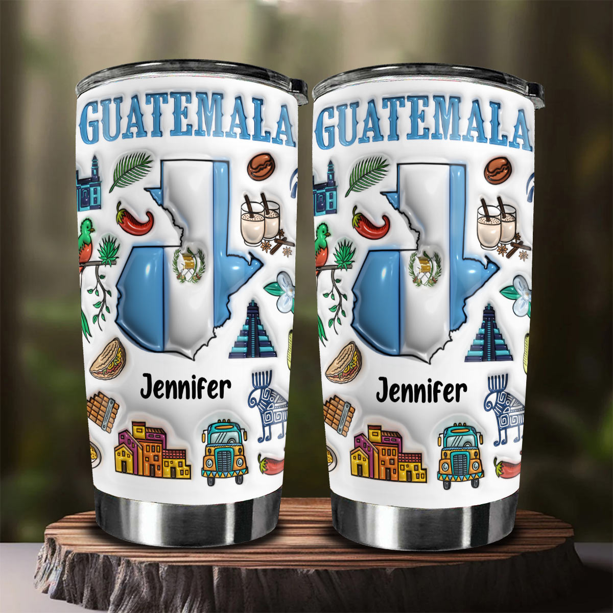 Custom Guatemala Tumbler Cup With Your Name