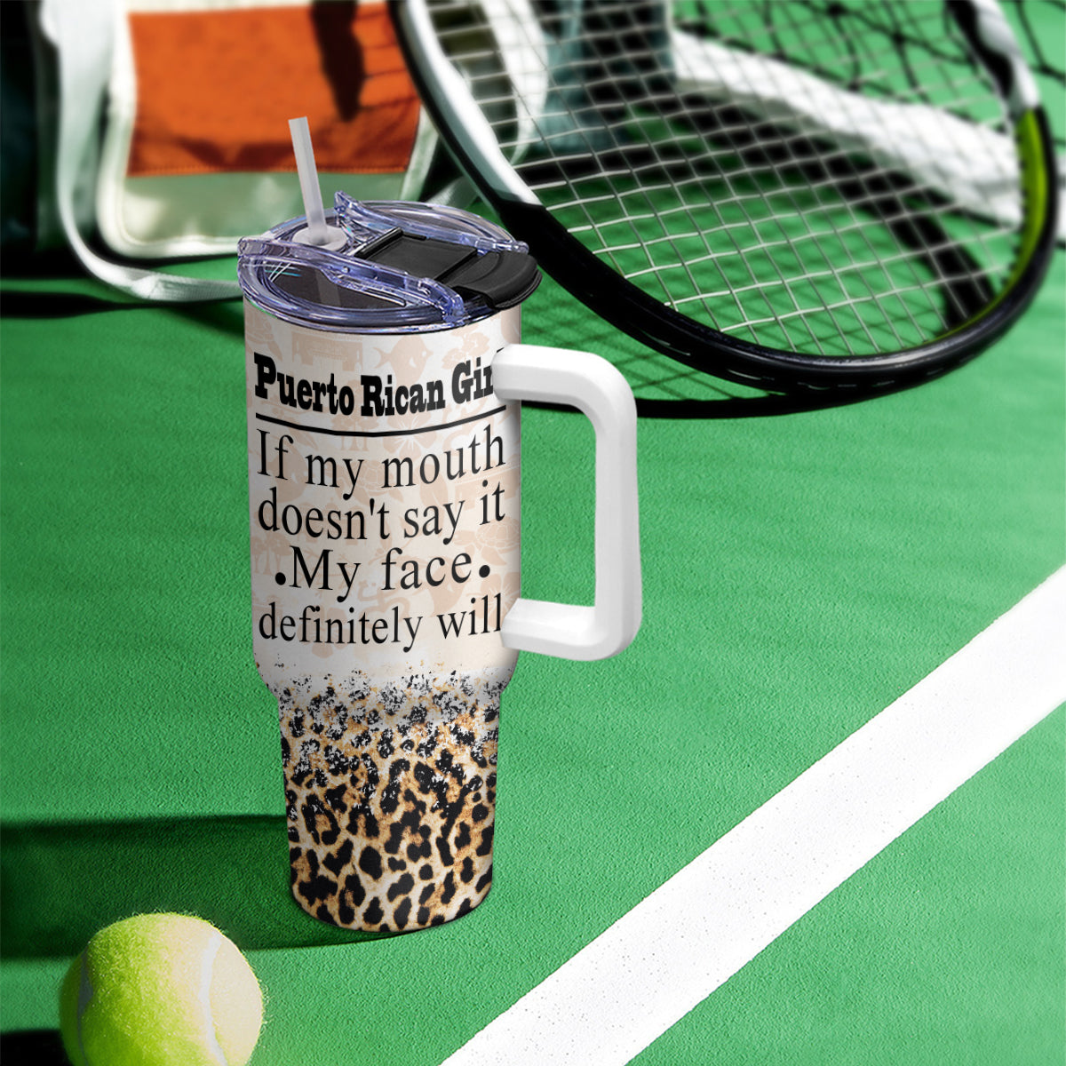 Custom Puerto Rican Girl 40oz Tumbler With Funny Quotes