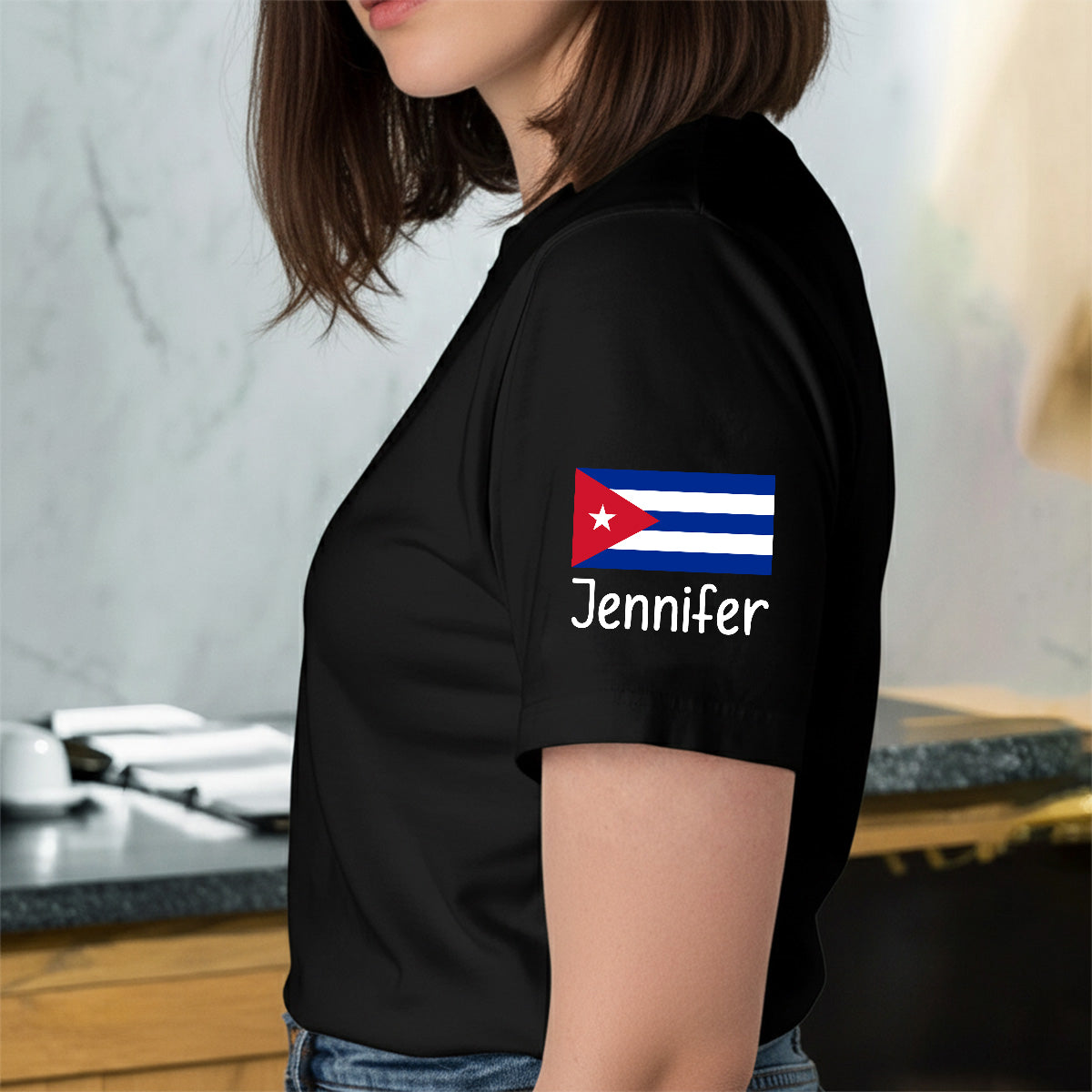 Custom My Story Began In Cuba T-shirt With Name On The Sleeve