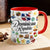 Custom Dominican Republic Accent Mug With Water Symbols, Name
