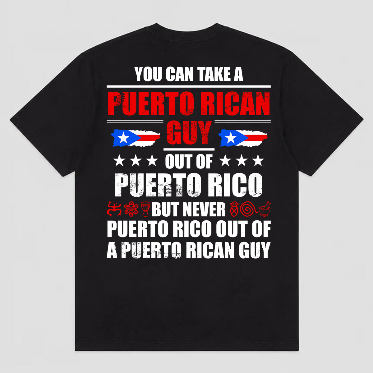 You Can Take A Puerto Rican Guy T-shirt With Back Side