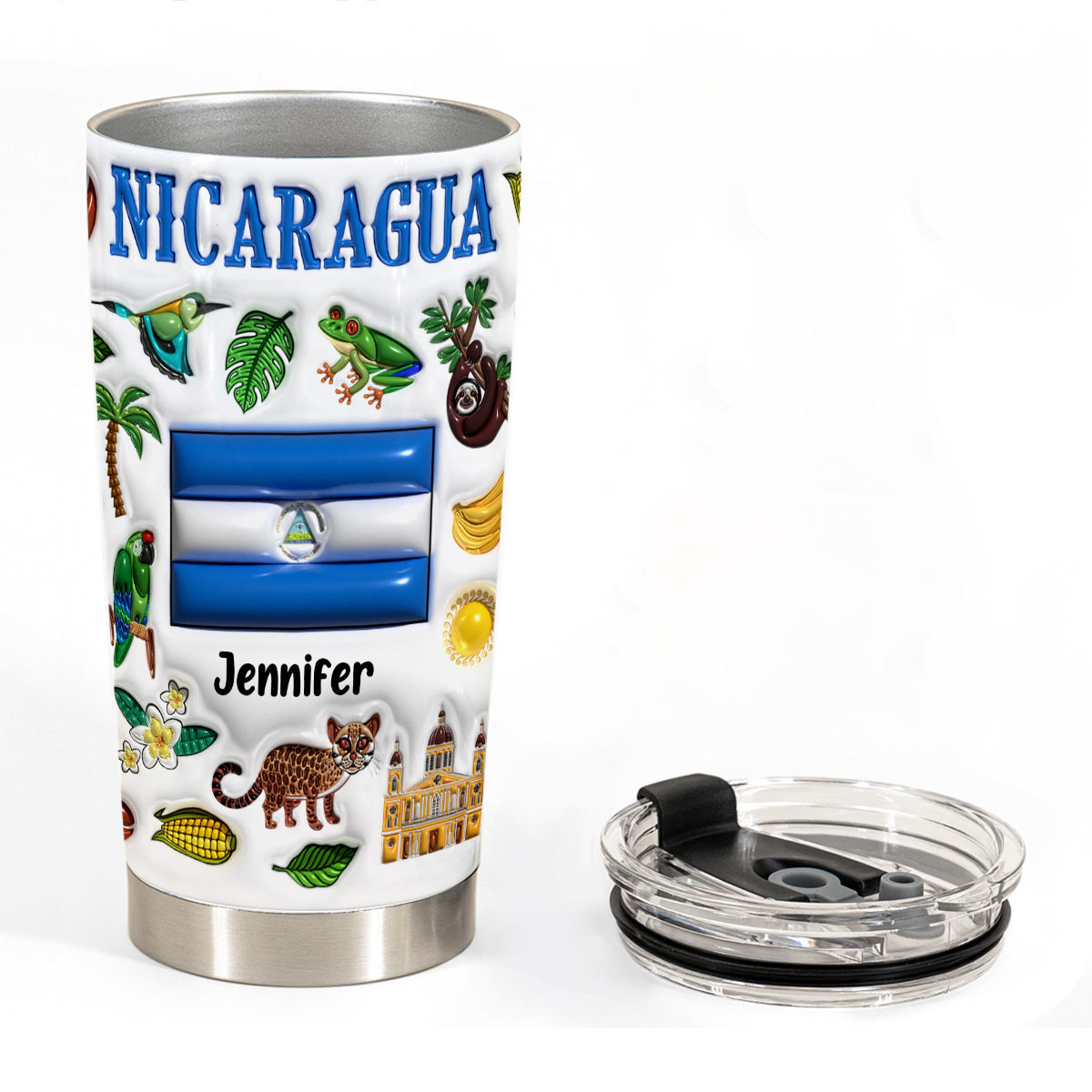 Custom Nicaragua Tumbler Cup With Your Name