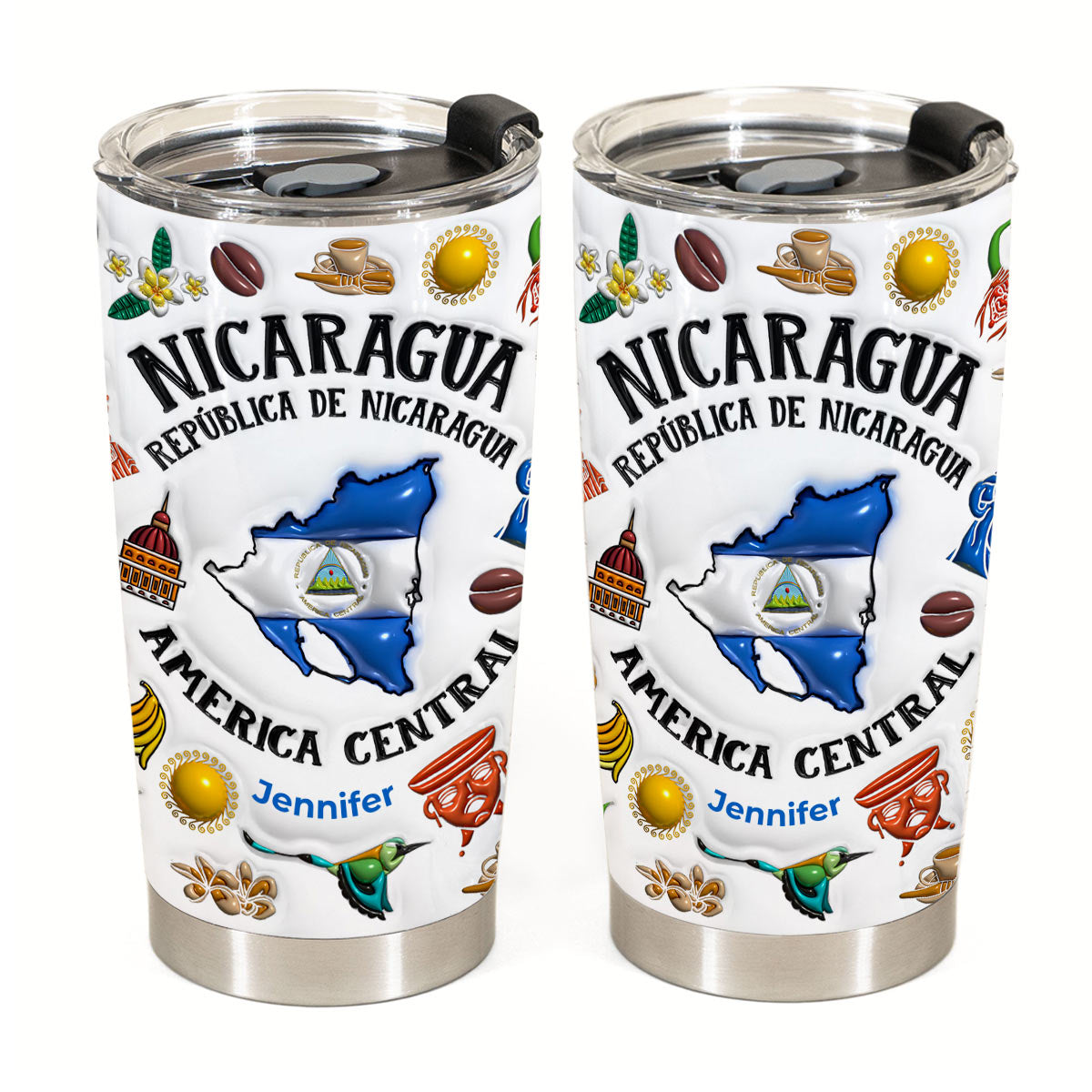 Custom Nicaragua Republica De Nicaragua Tumbler