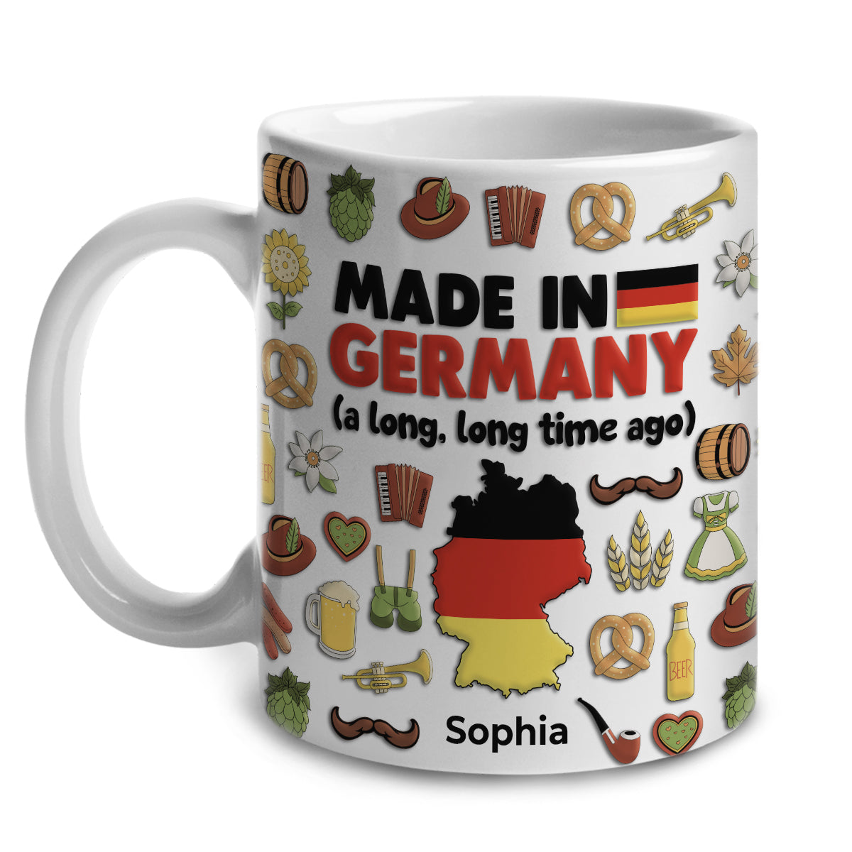 Made In Germany A Long Long Time Ago Mug And Your Name