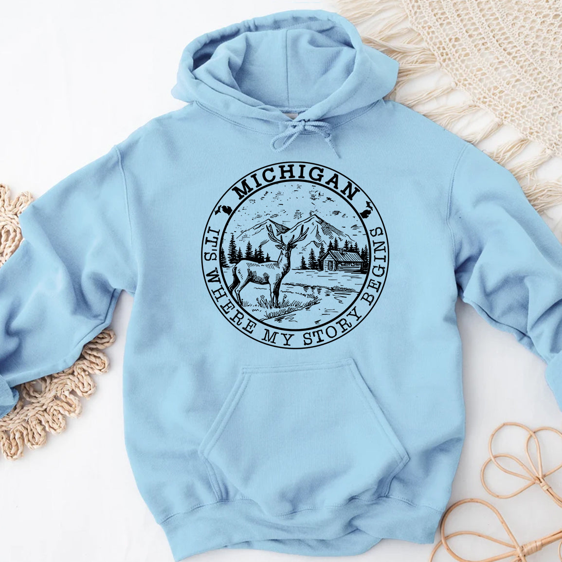 Michigan It's Where My Story Begins Hoodie