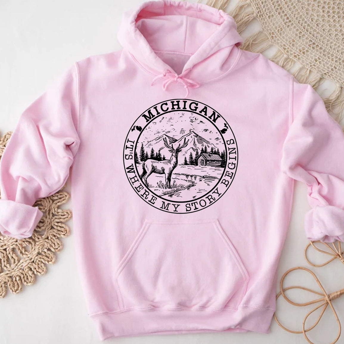 Michigan It's Where My Story Begins Hoodie