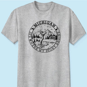 Michigan It's Where My Story Begins Hoodie