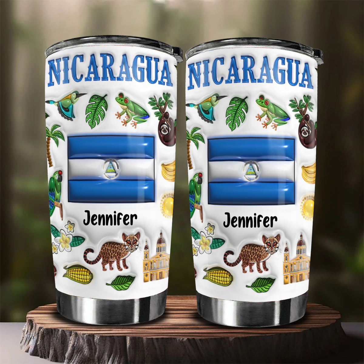 Custom Nicaragua Tumbler Cup With Your Name