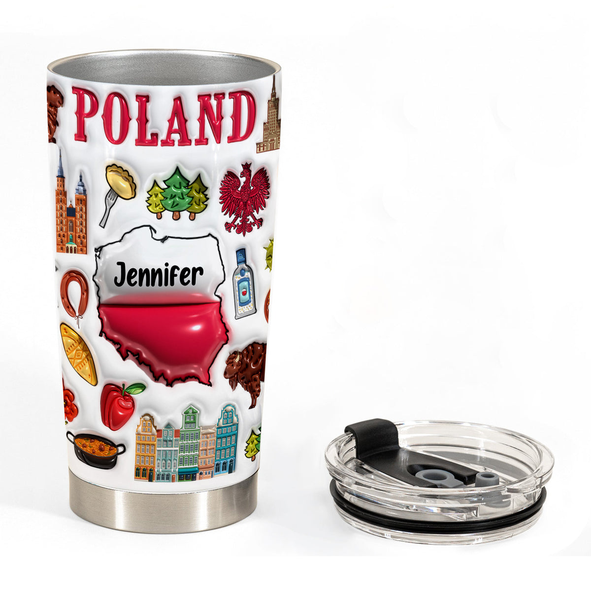 Custom Poland Tumbler Cup With Your Name
