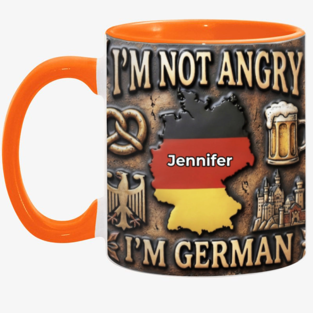 Custom I'm German Accent Mug With Your Name