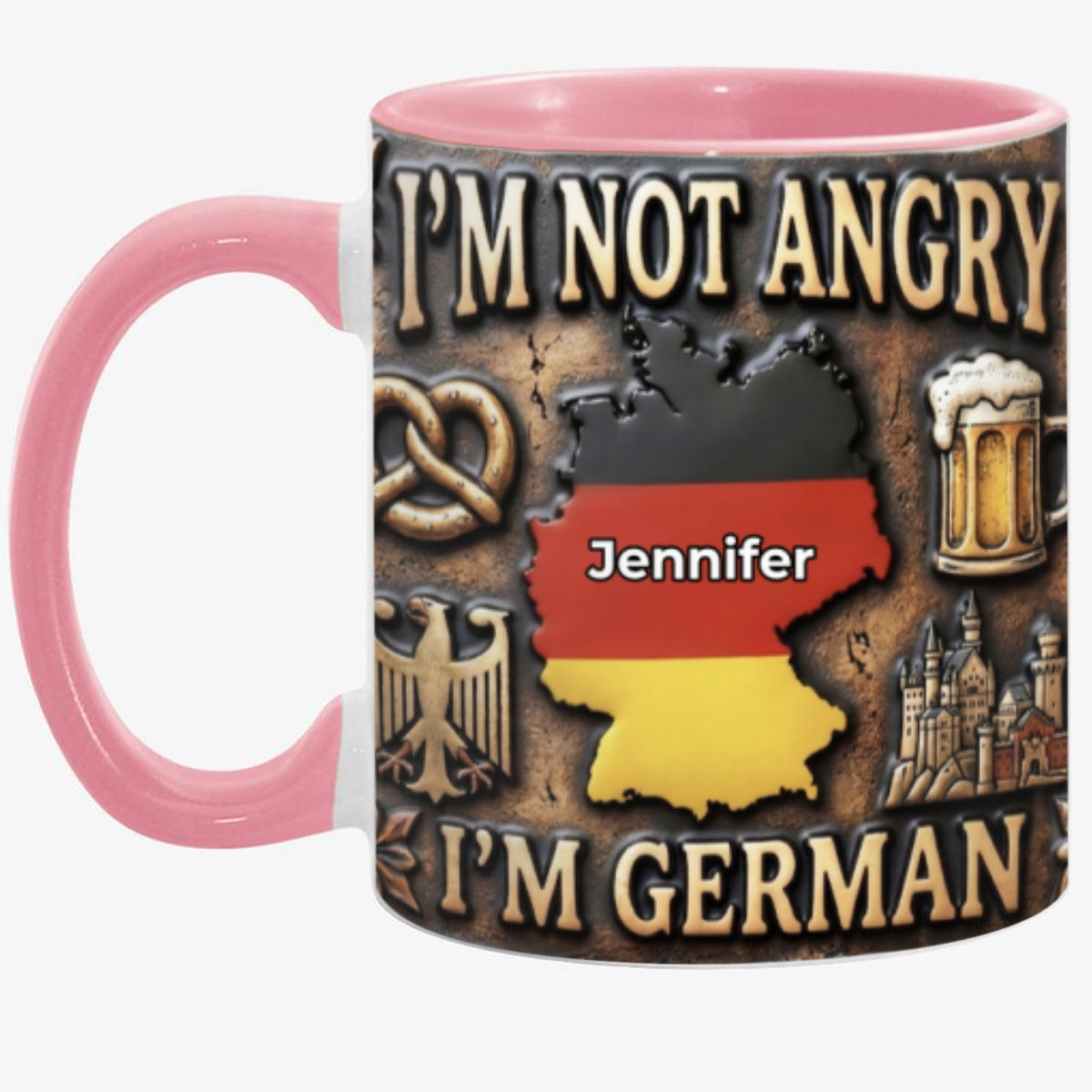 Custom I'm German Accent Mug With Your Name