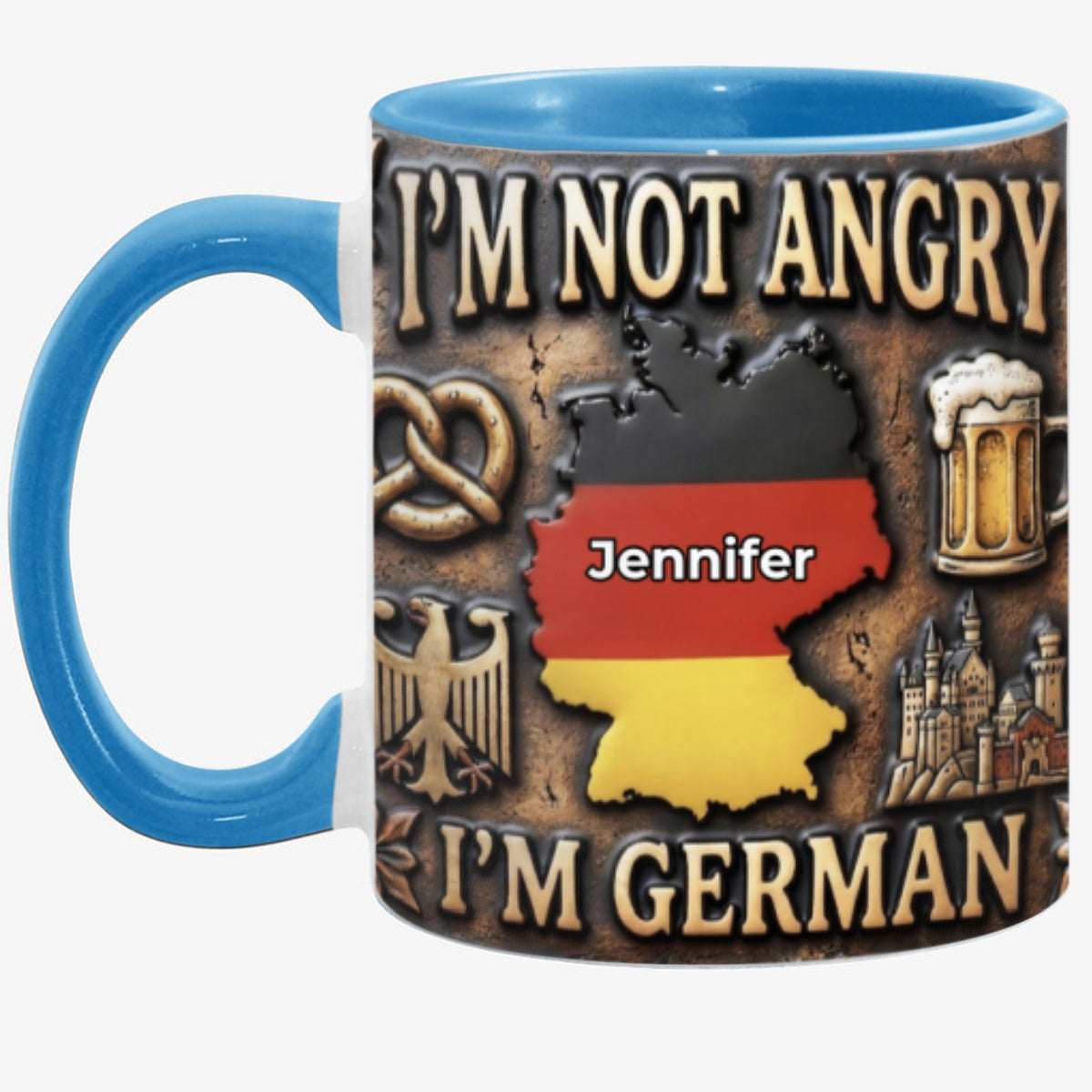 Custom I'm German Accent Mug With Your Name