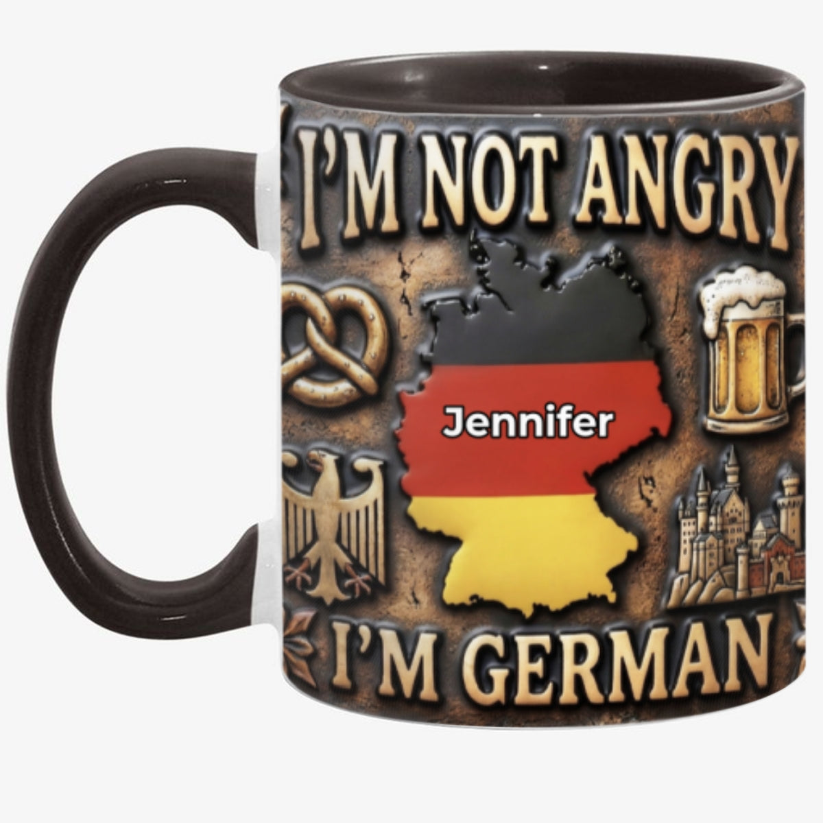 Custom I'm German Accent Mug With Your Name