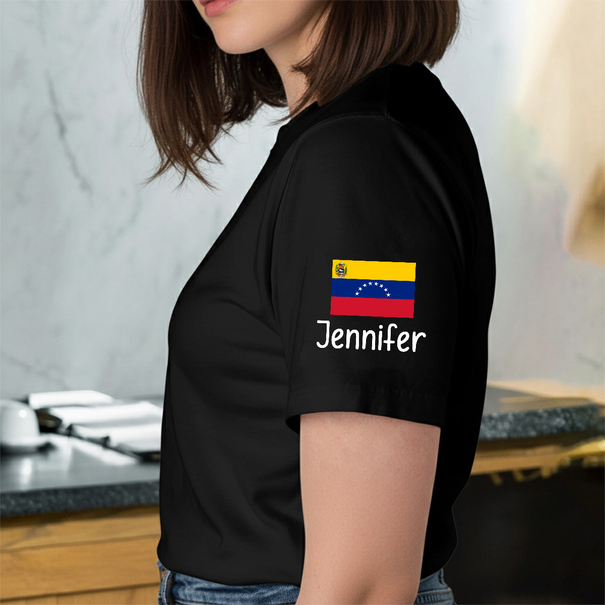 Custom My Story Began In Venezuela T-shirt With Name On The Sleeve