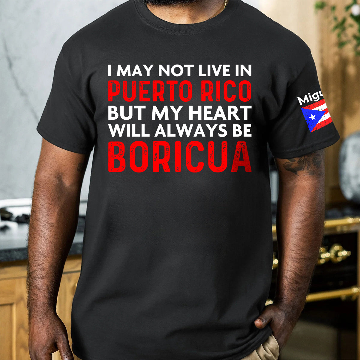 Custom My Heart Will Always Be Boricua T-shirt