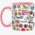 Custom Puerto Rico Accent Mug With Water Symbols, Name
