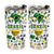 Custom Brazil Symbols Tumbler With Name On Heart 