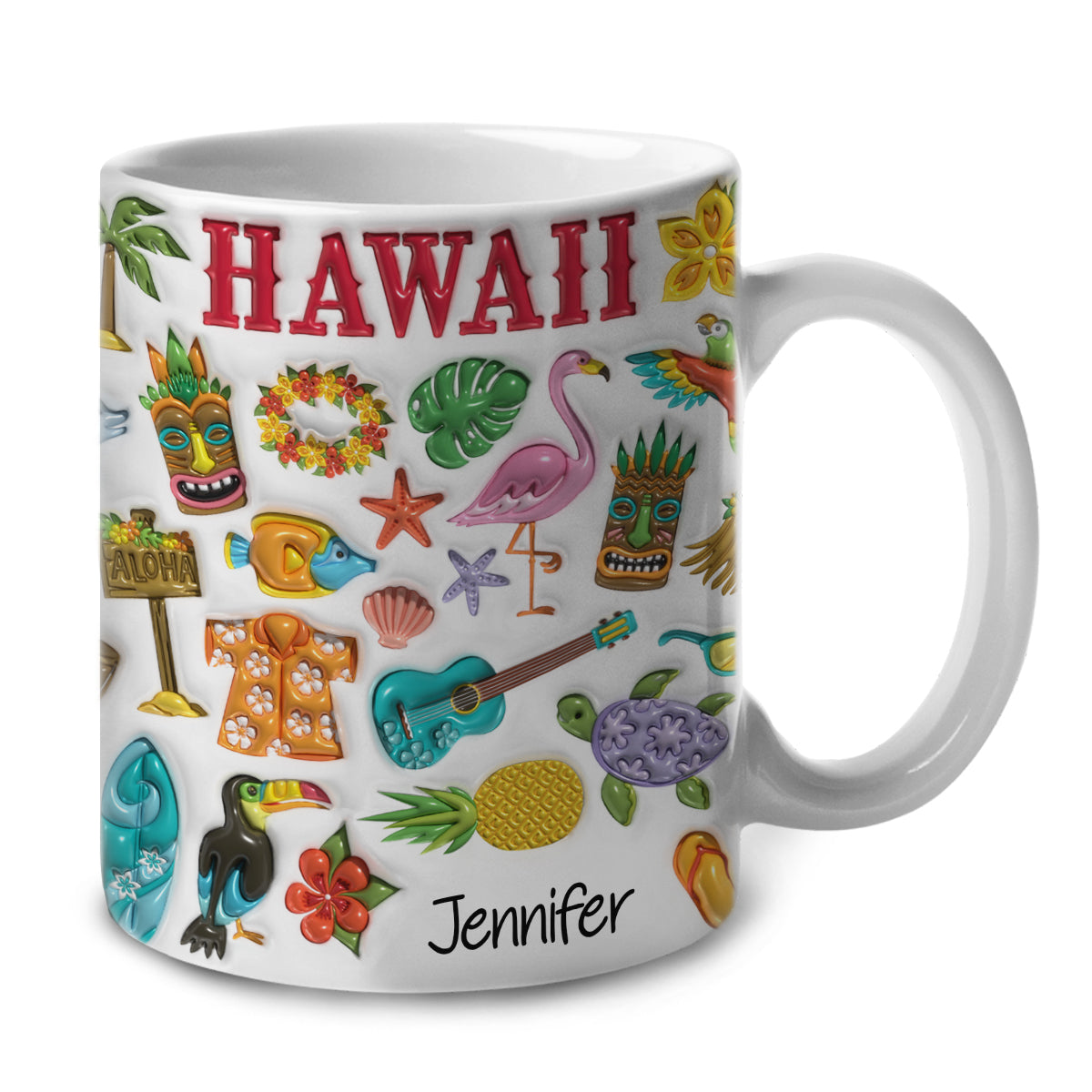 Custom Hawaii Coffee Mug Cup With Your Name