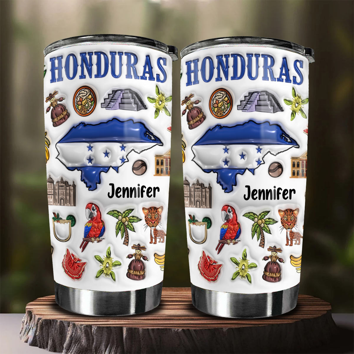 Custom Honduras Tumbler Cup With Your Name