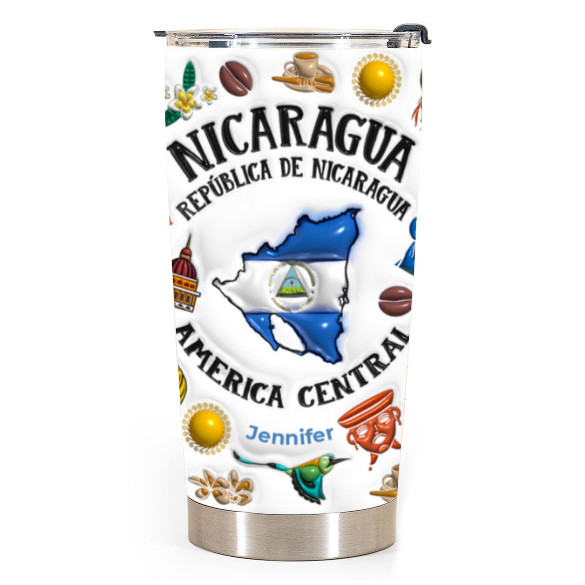 Custom Nicaragua Republica De Nicaragua Tumbler