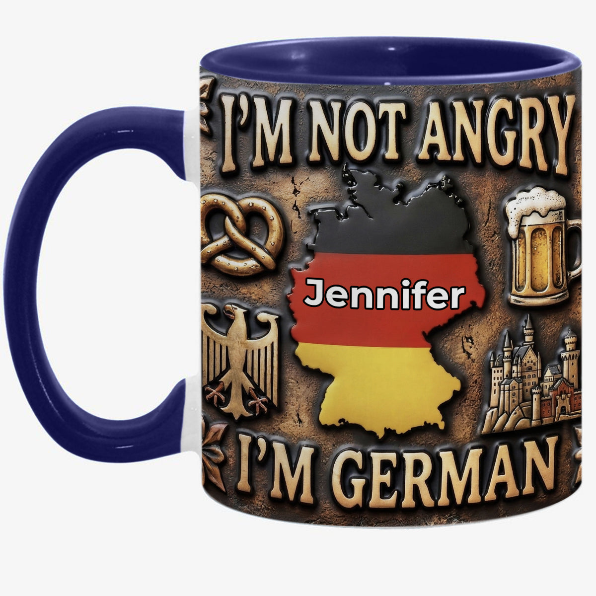 Custom I'm German Accent Mug With Your Name