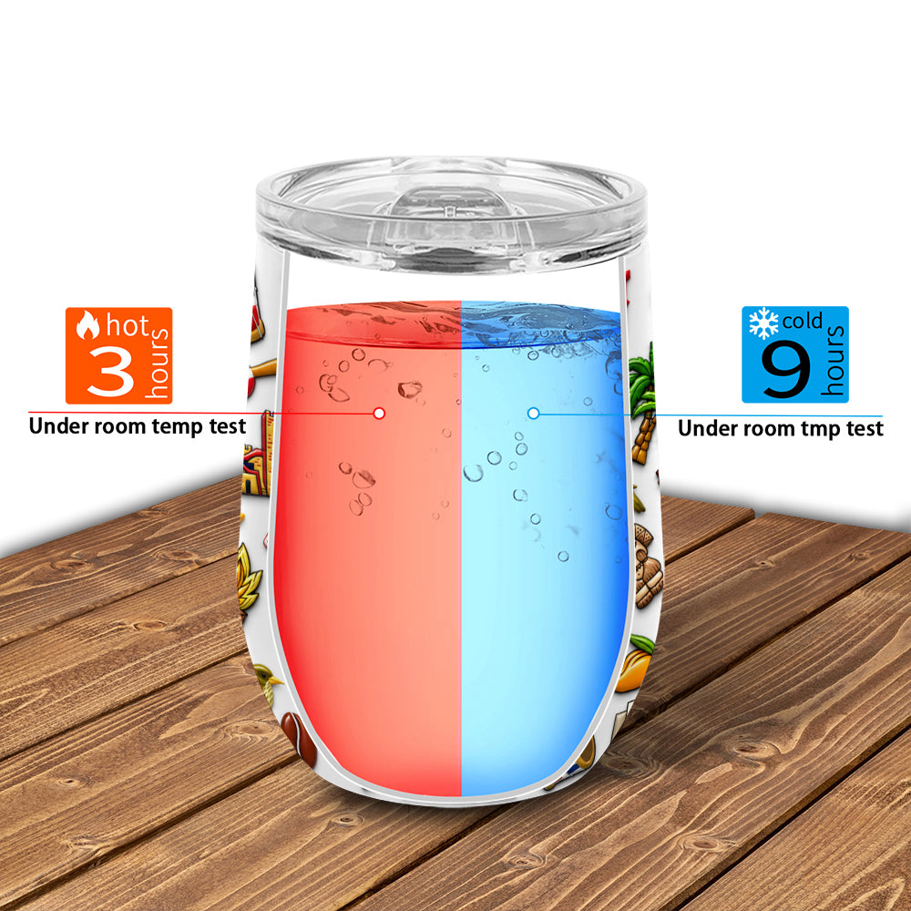 Personalized Dominican Republic 2D Printed Cup Tumbler 12oz