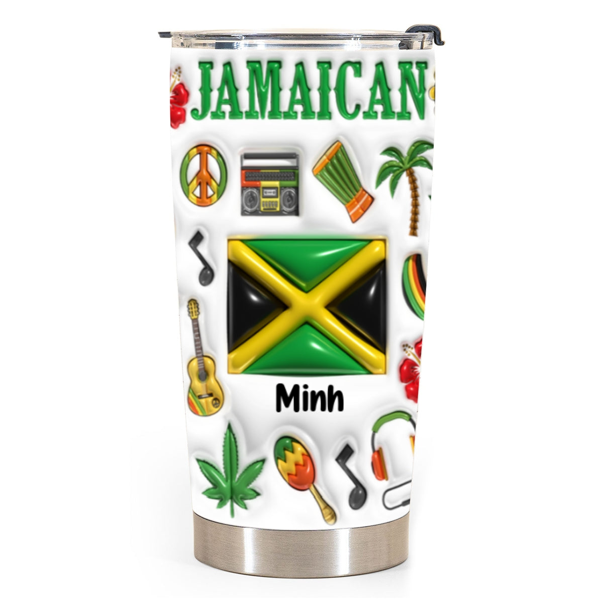 Custom Jamaica Tumbler Cup With Your Name