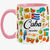 Custom Cuba Accent Mug With Water Symbols, Name