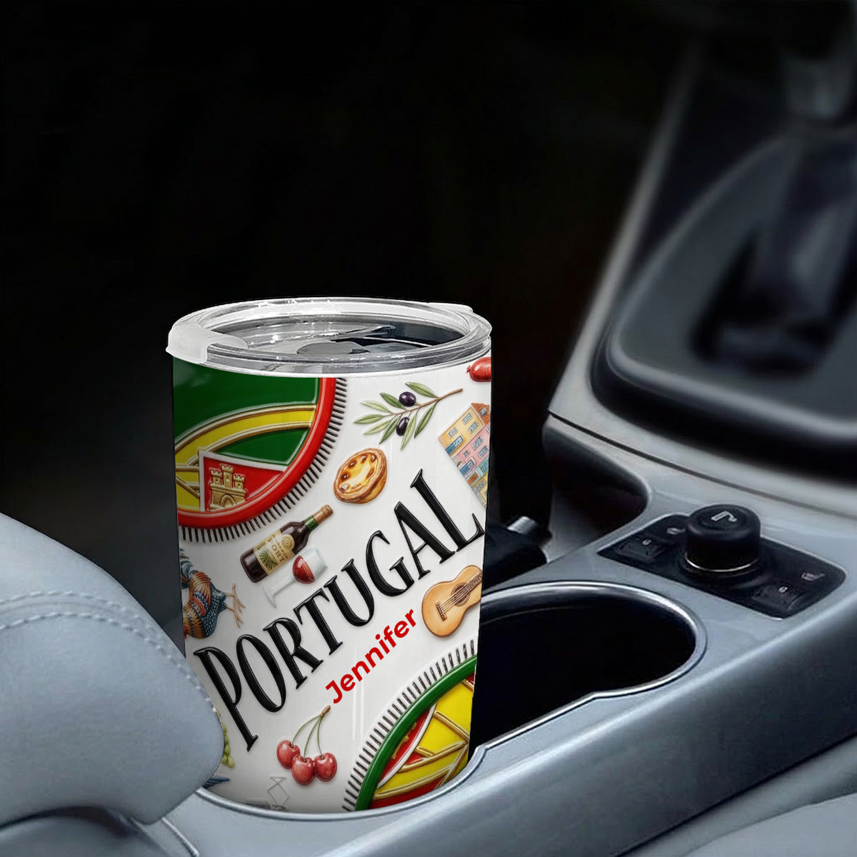 Custom Portugal Symbols Tumbler And Name