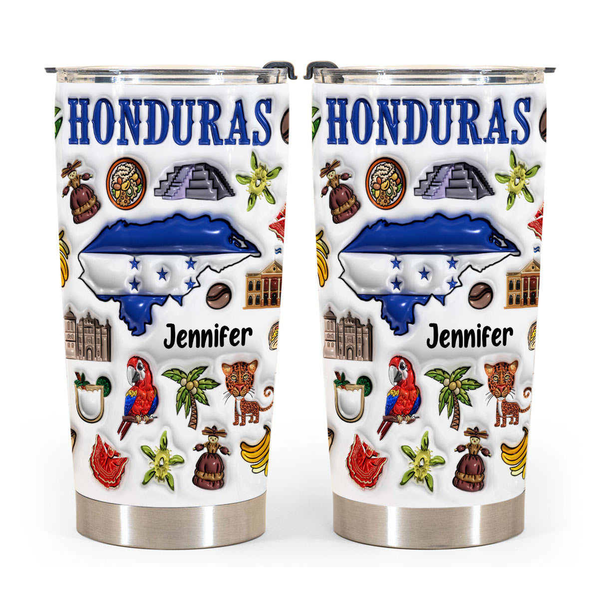 Custom Honduras Tumbler Cup With Your Name