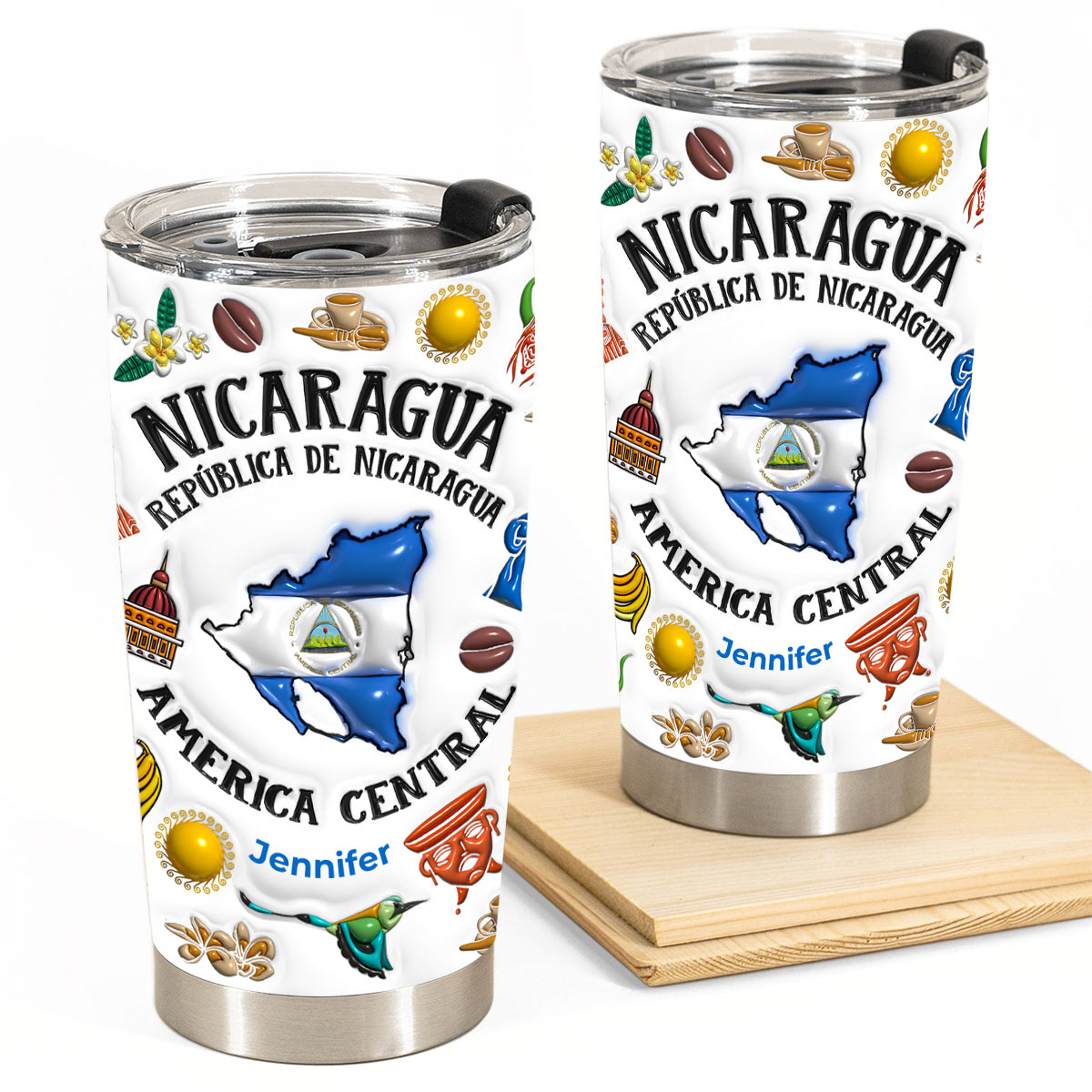 Custom Nicaragua Republica De Nicaragua Tumbler