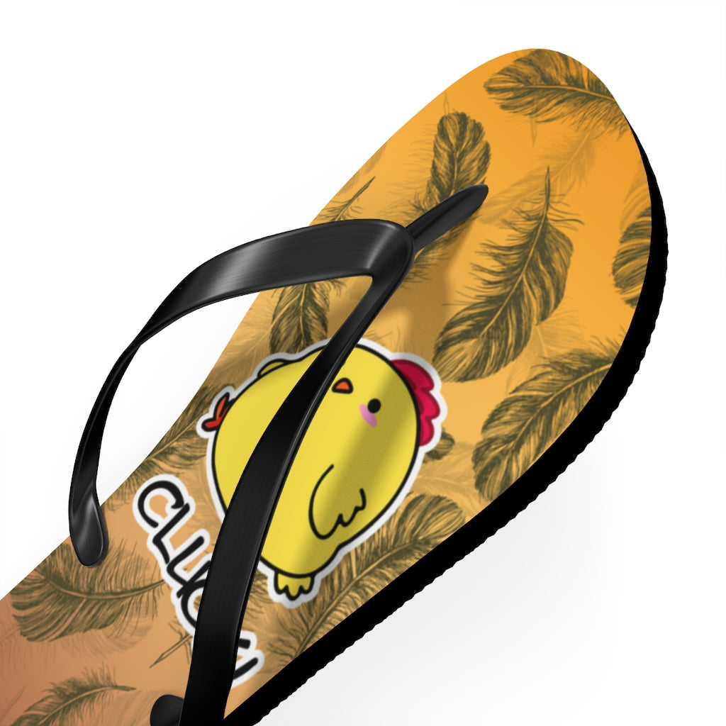 Chicken Cluck Flip Flops