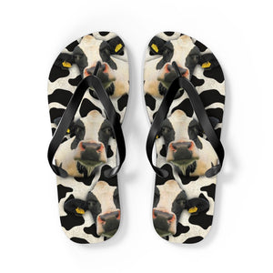 Cows Face Flip Flops