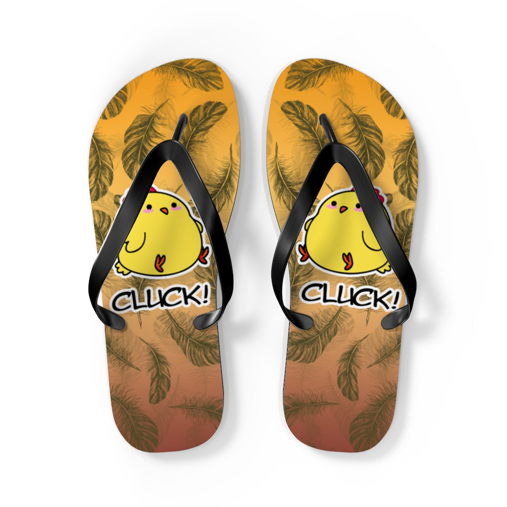 Chicken Cluck Flip Flops